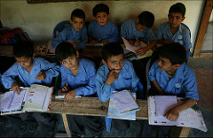 Boys in School Chitral