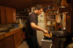 dillon makes rice and beans