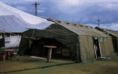 Australian Army Aviation 161 Independent Recce Squadron canteen at Goroka Airport, Papua New Guinea