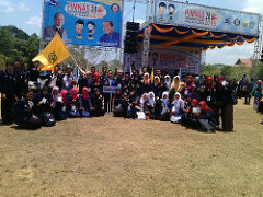 Semangat sinaps. Semangat pimnas.  UHO - Kendari
