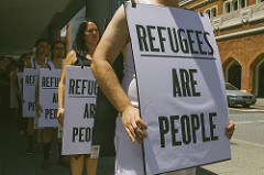 #RefugeesArePeople Perth walk