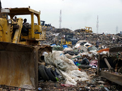 Müllabfuhr in Lagos / Nigeria