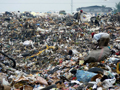 Müllabfuhr in Lagos / Nigeria