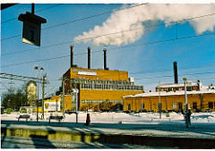 Factory near the bus station