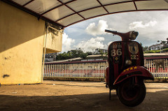 Vespa Persipura di Stadion Mandala Jayapura