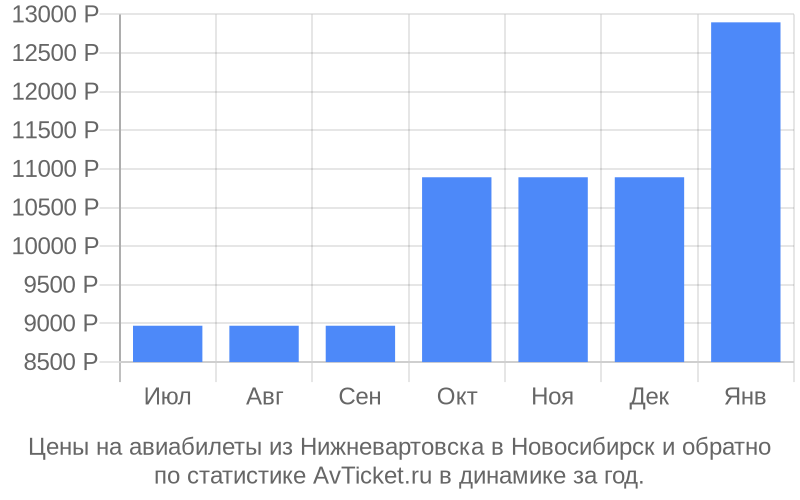 нижневартовск новосибирск авиабилеты расписание и цены
