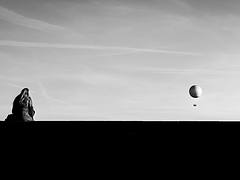 Balloon sunset