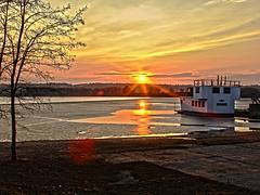 The last sunset of winter
