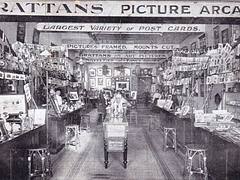 GRATTANS PICTURE ARCADE IN LAUNCESTON, TASMANIA - very early 1900s