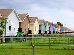 {New Orleans} Musicians Village Rainbow Row {New Orleans} Musicians Village Rainbow Row