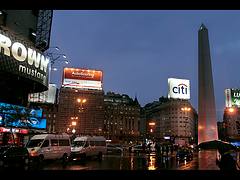 City rain