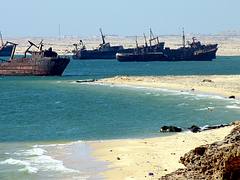 Ships graveyard, Nouadhibou, Mauritania Ships graveyard, Nouadhibou, Mauritania
