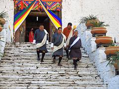 Bhutan-Paro Dzong (parliment) officers