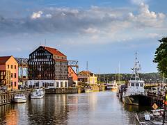 Quite summer evening in the port city Klaipeda Quite summer evening in the port city Klaipeda
