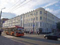 VMZ trolleybus in Orenburg centre VMZ trolleybus in Orenburg centre