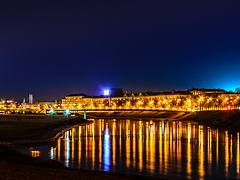 Vilnius city lights at night
