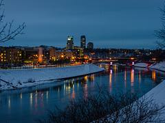 Vilnius, Lithuania winter evening 2015