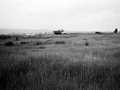 Route dans la steppe, Oulan-Oude, juillet 2010