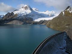 XXXX Reise durch die Schweiz : Griessee ( Stausee - See - Lac - Lake - Lago - Bergsee ) und Bättelmatthorn ( Berg - Mountain ) im Kanton Wallis in der Schweiz