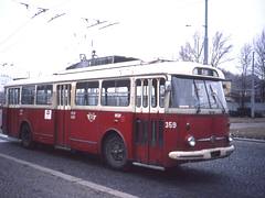 Pardubice Trolejbus Skoda 9Tr nr 359, Linka 2, Feb 1992