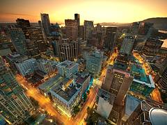 Downtown Vancouver Sunset