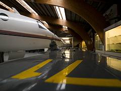Danmarks Flymuseum, Stauning - Aerospatial SN.601 Corvette with model aircraft carrier (27821082686)