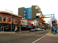 Central Avenue, Albuquerque, New Mexico, as seen from KiMo Theatre