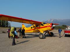 Beaver fueling at McCarthy, AK