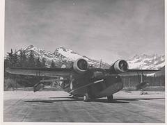 Big transport aircraft vintage historical photo