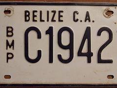 BELIZE, BELMOPAN C.2005 ---PRIVATE PASSENGER PLATE