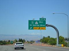 southbound I-15 at St George Blvd – exit 8