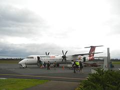Qantas Bombardier Q400 VH-QOK at Coffs Harbour Qantas Bombardier Q400 VH-QOK at Coffs Harbour