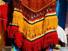 Poncho in Cochabamba market
