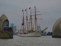 Esmeralda, Thames Barrier, Woolwich Reach, London