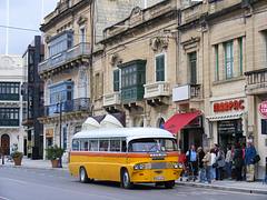Mosta with bus  DBY376  Feb 2009