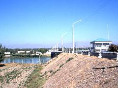 Bridge over the Syr Darya or Jaxartes, Fergana, Uzbekistan Sept 2002 Bridge over the Syr Darya or Jaxartes, Fergana, Uzbekistan Sept 2002