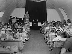 NAS Agana, Guam Sunday School in a Quonset Chapel 25 March 1951 NAS Agana, Guam Sunday School in a Quonset Chapel 25 March 1951