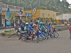 Motorcycle taxis in Gisenyi