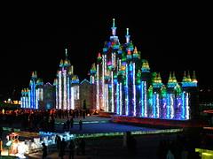 Snow and Ice World festival in Harbin, China