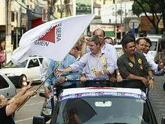 Aécio Neves - Campanha - Ipatinga - 30/09/2010