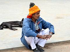 The man & his dog The man & his dog