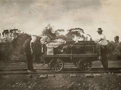 Rail trolley north of Kalgoorlie.